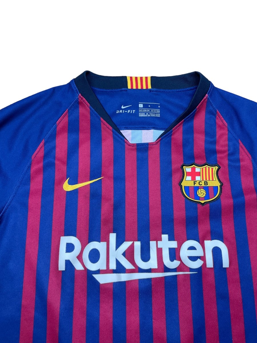 FC Barcelona Home Shirt 2018/19 Rakitic #4 - 9/10 - L Kids