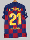 FC Barcelona Home Shirt 2019/20 De Jong #21 (L)