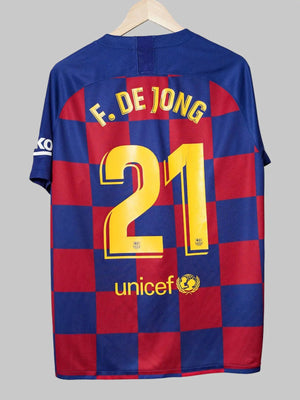 Camiseta oficial del FC Barcelona 2019/20 F. De Jong 21 (XL)