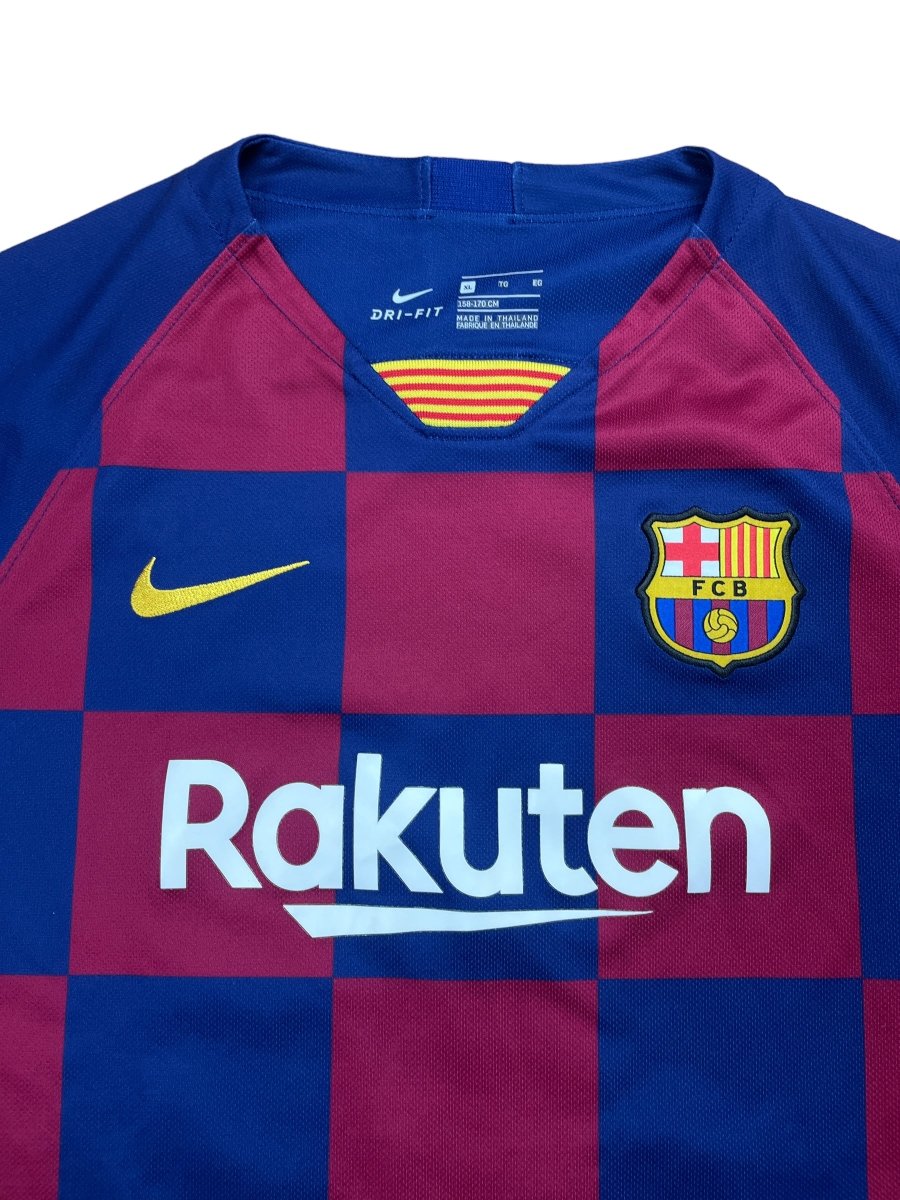 FC Barcelona Home Shirt 2019/20 Frenkie De Jong #21 - 8/10 - XL Kids