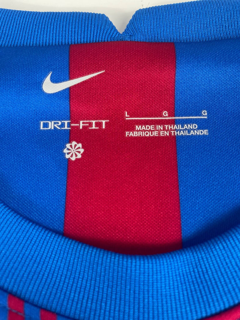 FC Barcelona Home Shirt 2021/22 Memphis 9 (L)