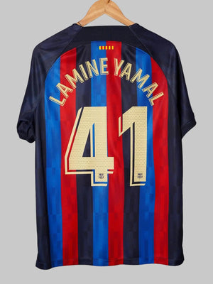 FC Barcelona Home Shirt 2022/23 Lamine Yamal 41 (L)