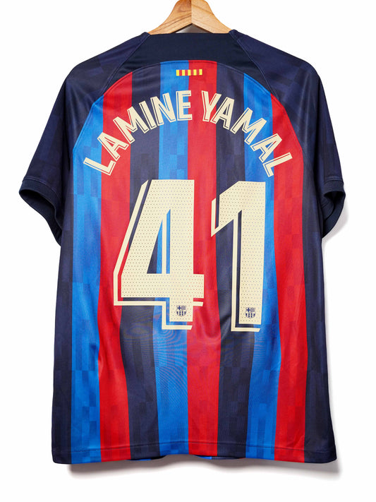 FC Barcelona Home Shirt 2022/23 Lamine Yamal 41 (M)