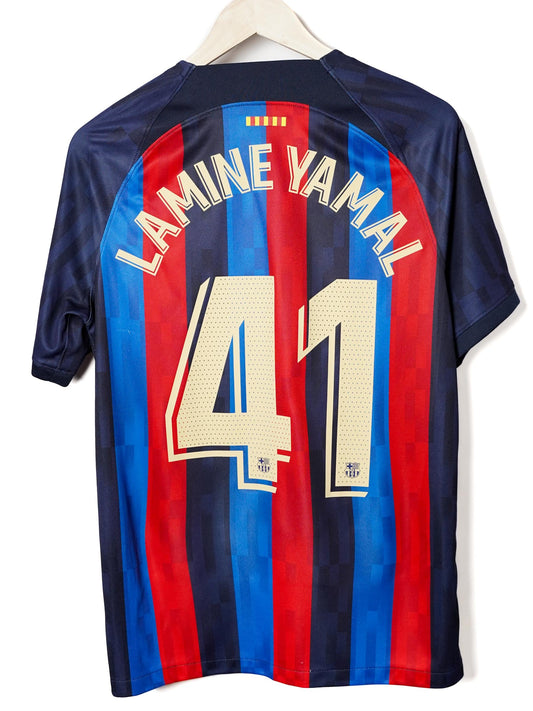 FC Barcelona Home Shirt 2022/23 Lamine Yamal 41 (M)