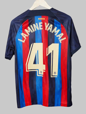 FC Barcelona Home Shirt 2022/23 Lamine Yamal 41 (M)