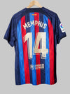 Maglia FC Barcelona Home 2022/23 Memphis #14 Player Issue (L)