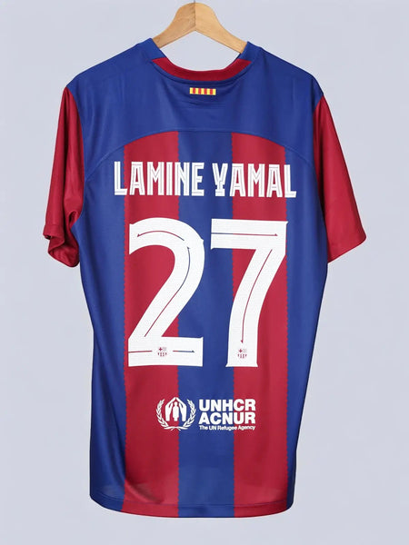 FC Barcelona Lamine Yamal 27番シャツ fc-barcelona-home-shirt-202324