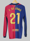 FC Barcelona Home Shirt 2024/25 BNWT F. De Jong #21 (L)
