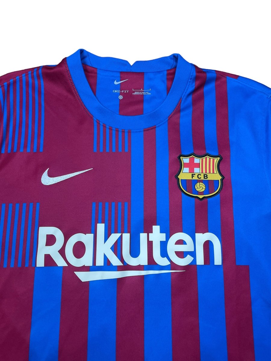 FC Barcelona Home Shirt 21/22 Memphis #9 - 10/10 - L