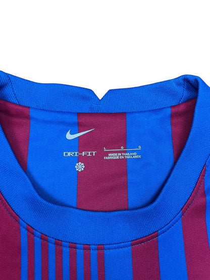 FC Barcelona Home Shirt 21/22 Memphis #9 - 10/10 - L