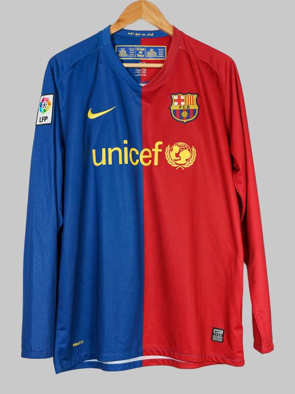 FC Barcelona Home Shirt L/S 2008/9 Messi 10 (L)