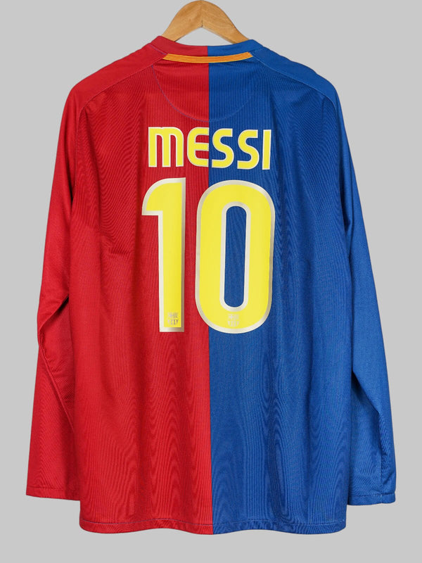 FC Barcelona Home Shirt L/S 2008/9 Messi 10 (L)