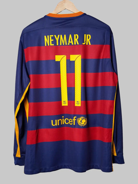 FC Barcelona NEYMAR JR 11番 2015-16 新品未使用 fc-barcelona-home-shirt-ls-