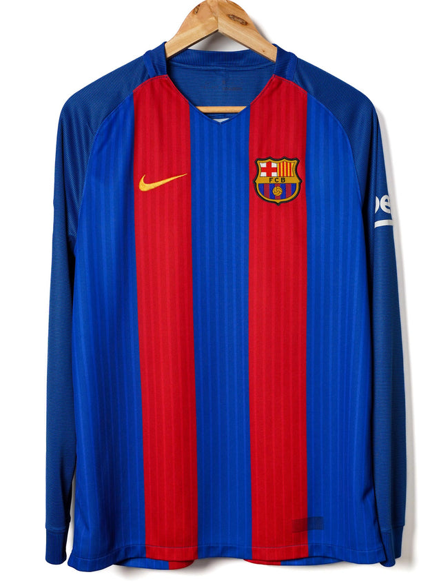 FC Barcelona Home Shirt L/S 2016/17 Neymar Jr 11 (XL)