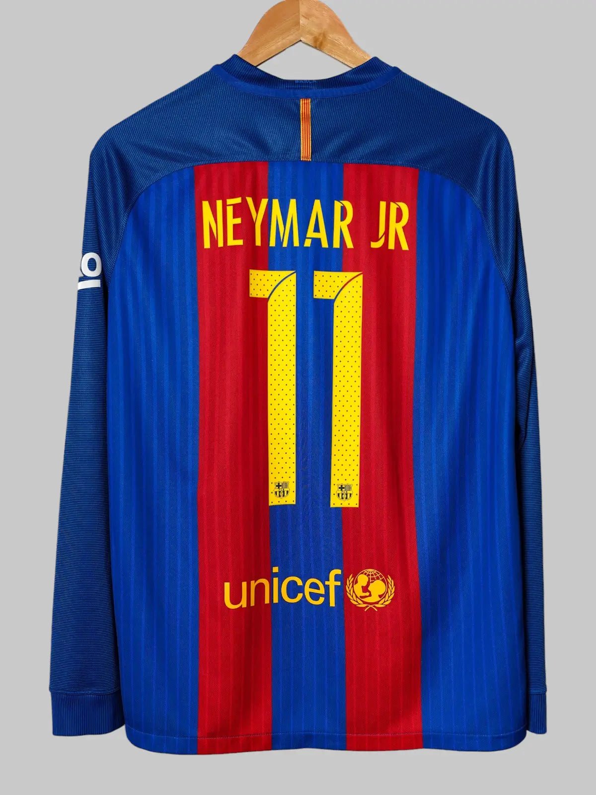 FC Barcelona Home Shirt L/S 2016/17 Neymar Jr 11 (XL)