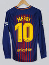 FC Barcelona Home Shirt L/S 2017/18 Messi #10 (S)
