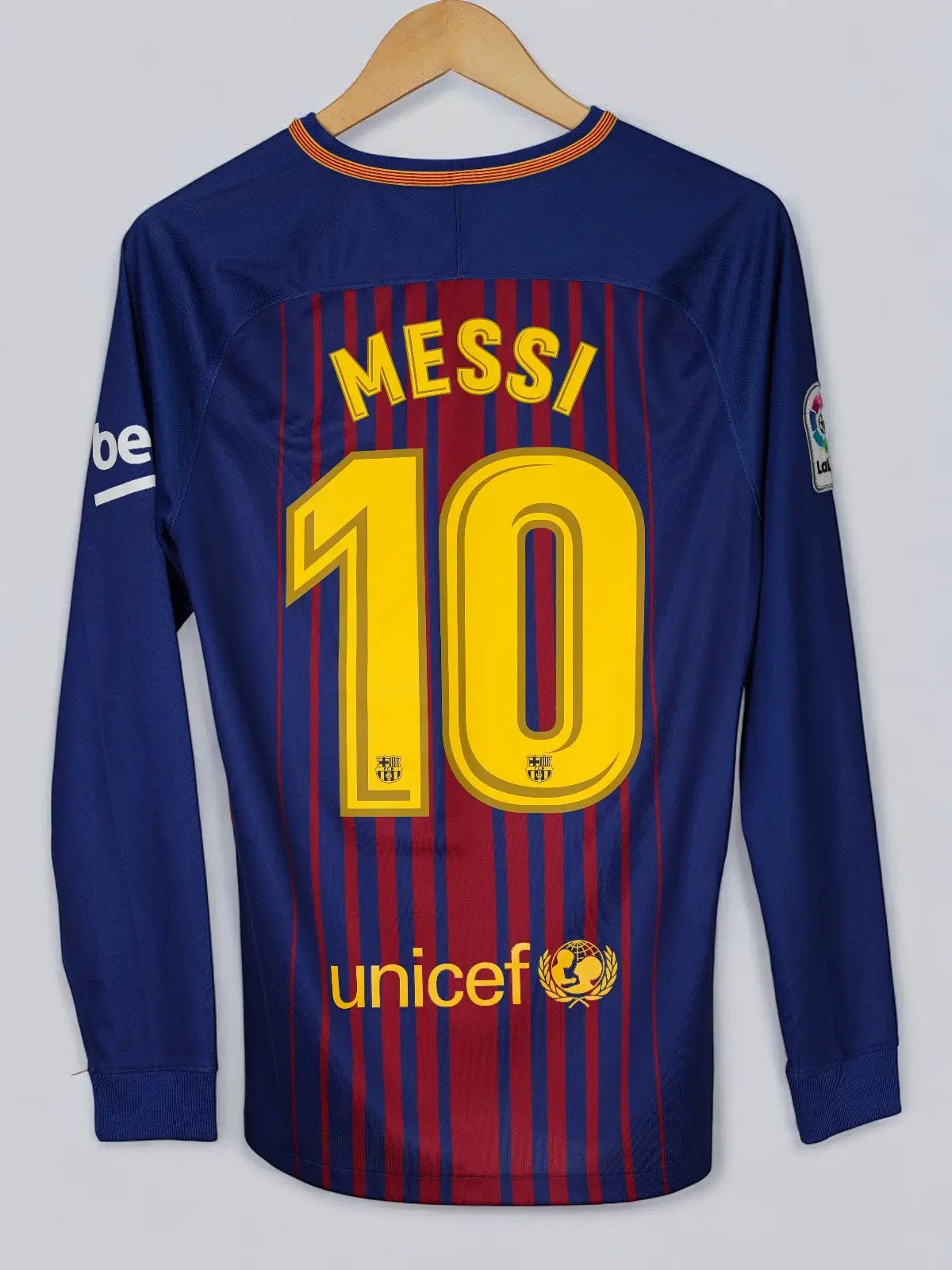 FC Barcelona Home Shirt L/S 2017/18 Messi 10 (S)