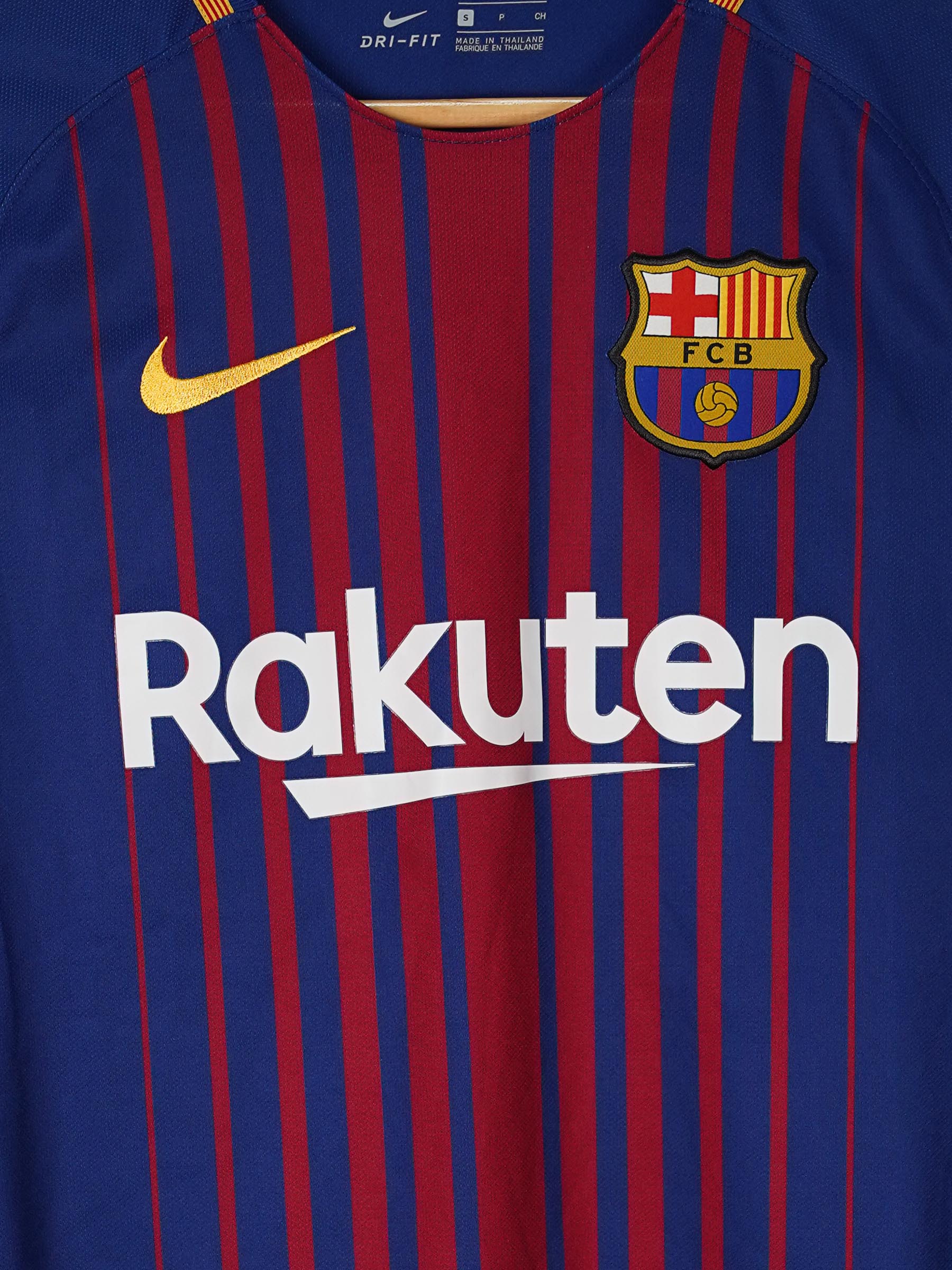 2017/18 FC Barcelona Messi #10 Home Shirt (S) Nike – First11