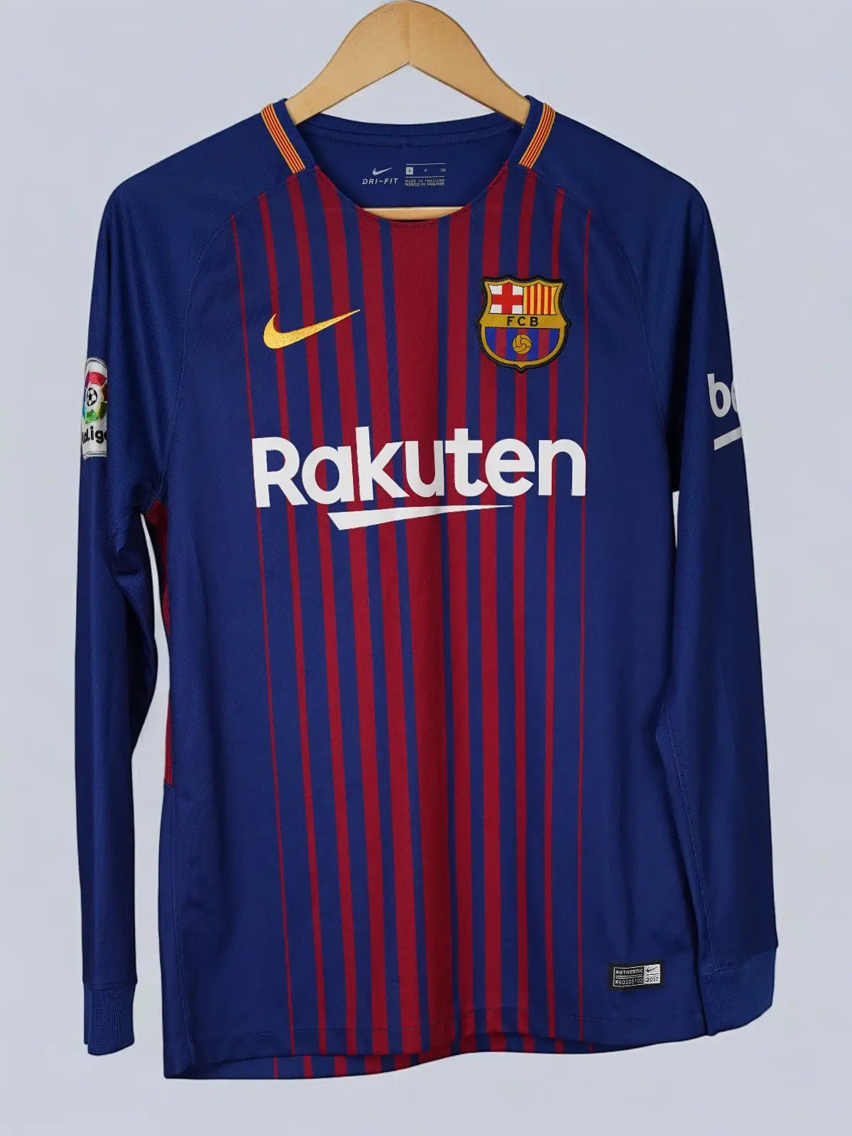 FC Barcelona Home Shirt L/S 2017/18 Messi 10 (S)
