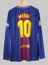 FC Barcelona Home Shirt L/S 2017/18 Messi #10 (XL)
