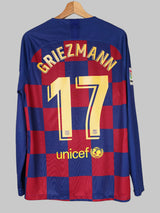 FC Barcelona Home Shirt L/S 2019/20 Griezmann 17 (L)