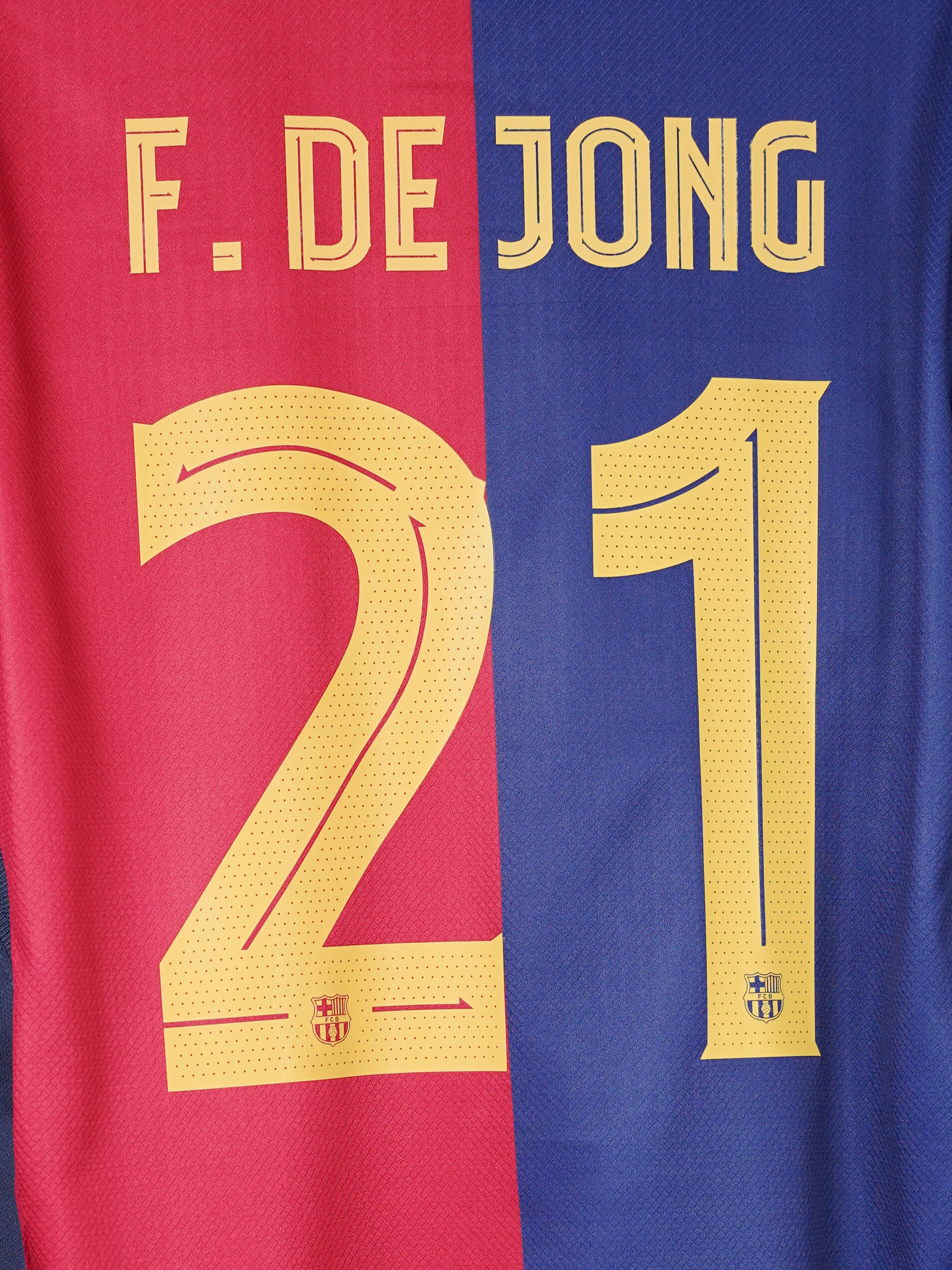 2024/25 Barcelona de Jong #21 Home Shirt L/S (M) Nike | First11