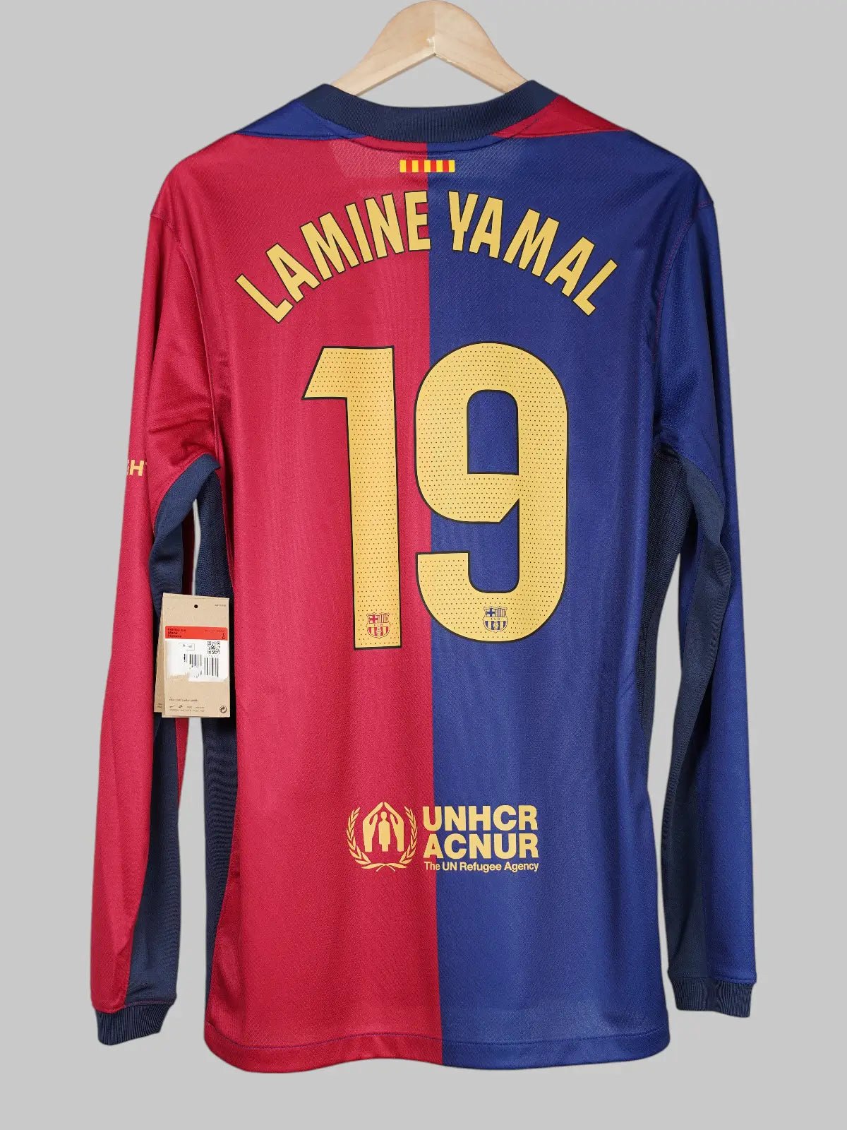 FC Barcelona Home Shirt L/S 2024/25 Lamine Yamal 19 BWNT (L)