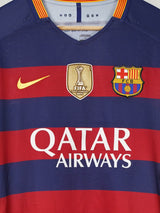 FC Barcelona Home Shirt L/S Player Issue 2015/16 Messi 10 (L)