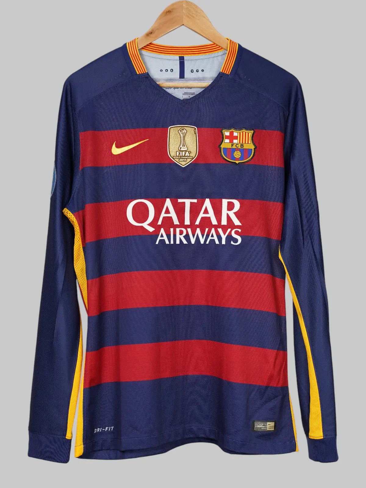 2015/16 Barcelona Messi #10 Home Shirt L/S Player Issue (L) Nike