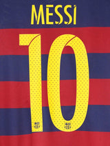 FC Barcelona Home Shirt L/S Player Issue 2015/16 Messi 10 (L)