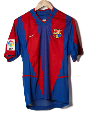 FC Barcelona Home Shirt Player Issue 2002/3 (S)