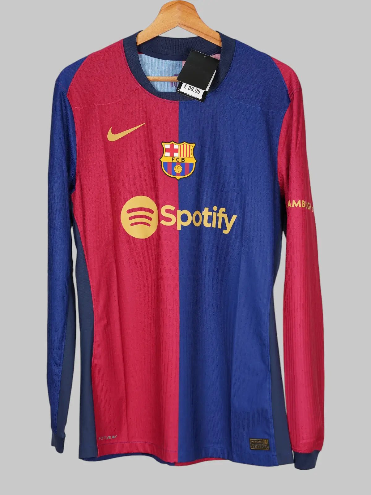 FC Barcelona Home Shirt Player Issue L/S 2024/25 Lamine Yamal 19 (L)