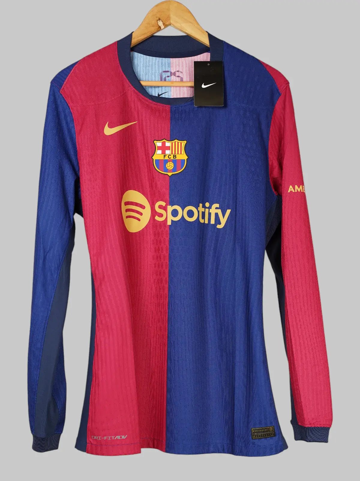 FC Barcelona Home Shirt Player Issue L/S 2024/25 Lamine Yamal 19 (L)