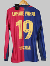 FC Barcelona Home Shirt Player Issue L/S 2024/25 Lamine Yamal 19 (L)