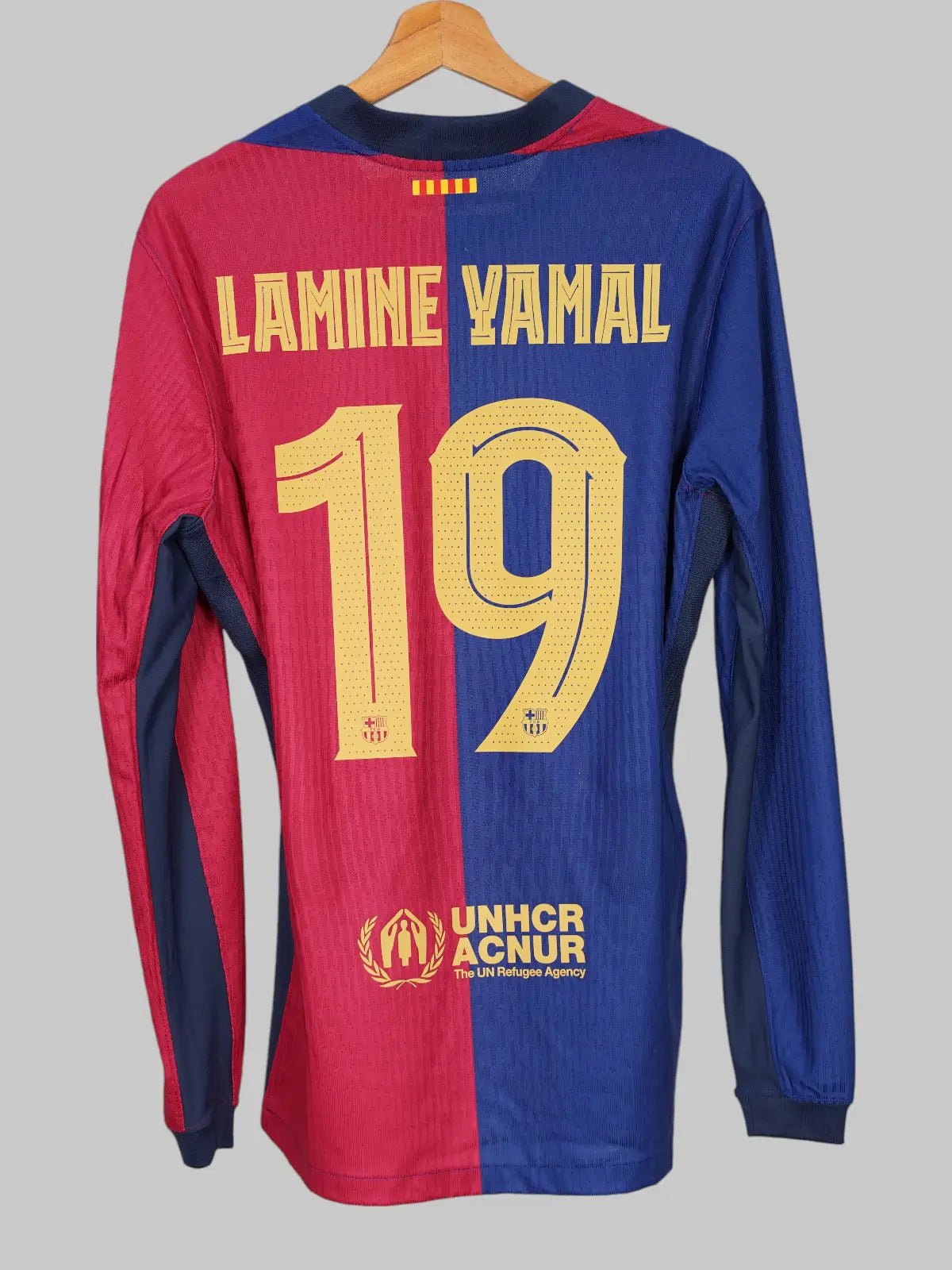 FC Barcelona Home Shirt Player Issue L/S 2024/25 Lamine Yamal 19 (L)
