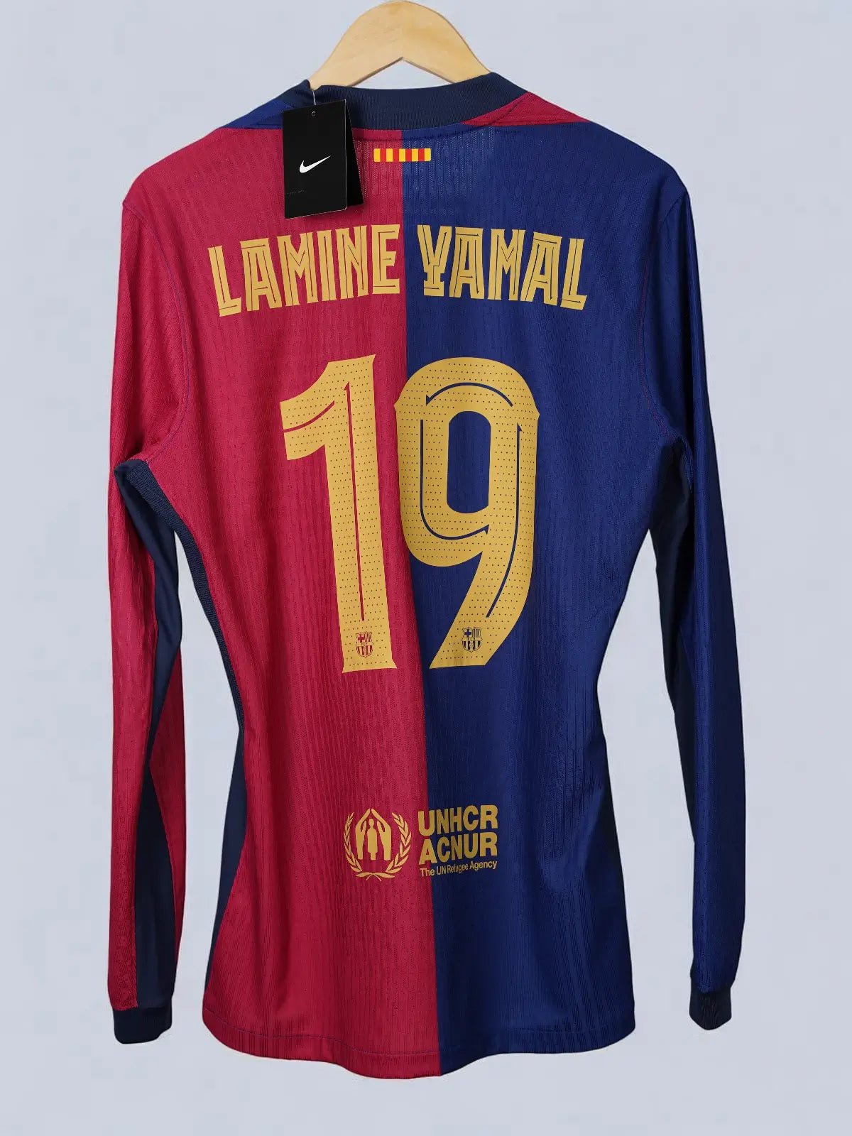 FC Barcelona Home Shirt Player Issue L/S 2024/25 Lamine Yamal 19 (L)