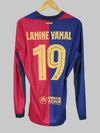 FC Barcelona Home Shirt Player Issue L/S 2024/25 Lamine Yamal #19 (L)