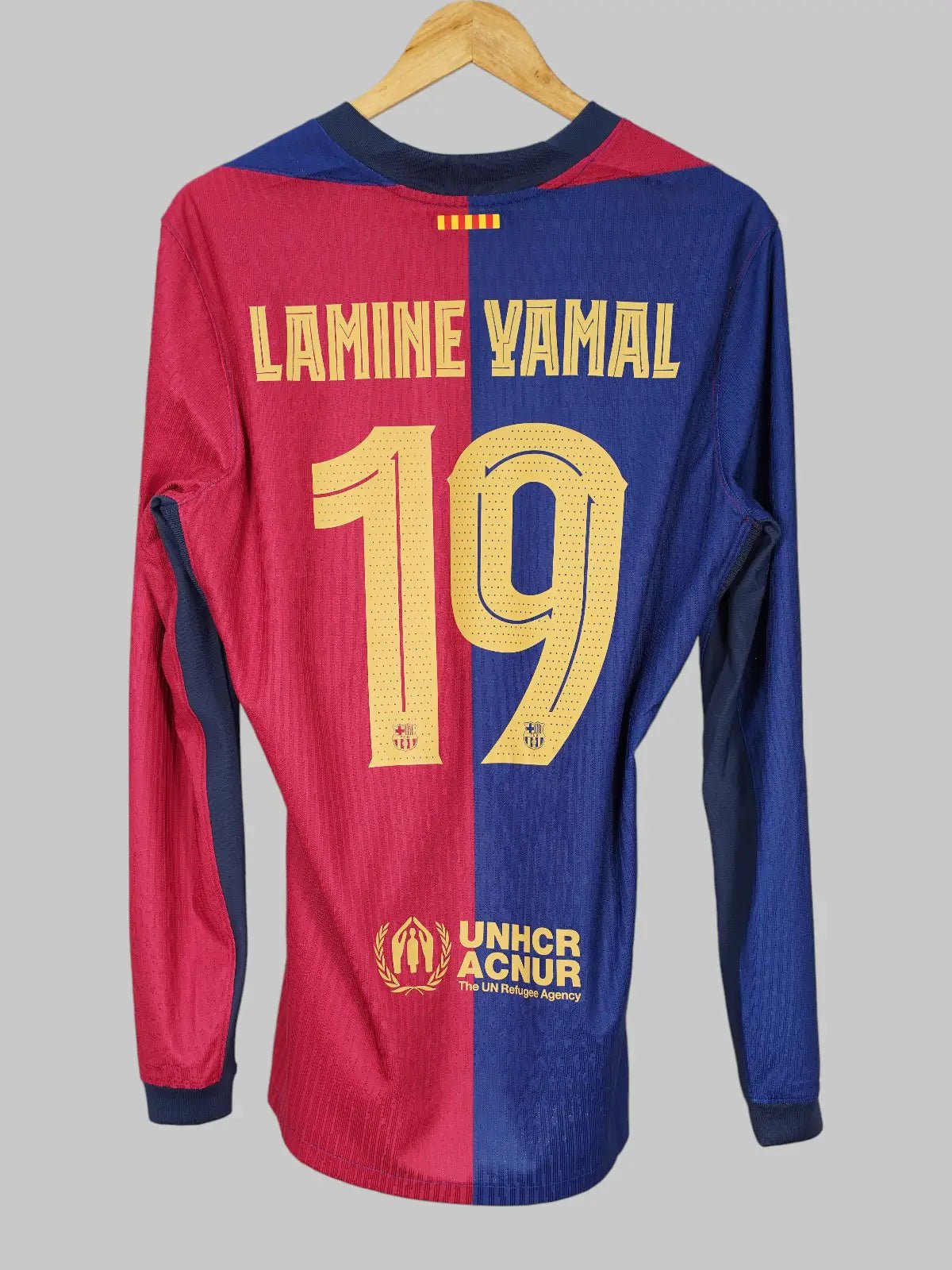FC Barcelona Home Shirt Player Issue L/S 2024/25 Lamine Yamal 19 (L)