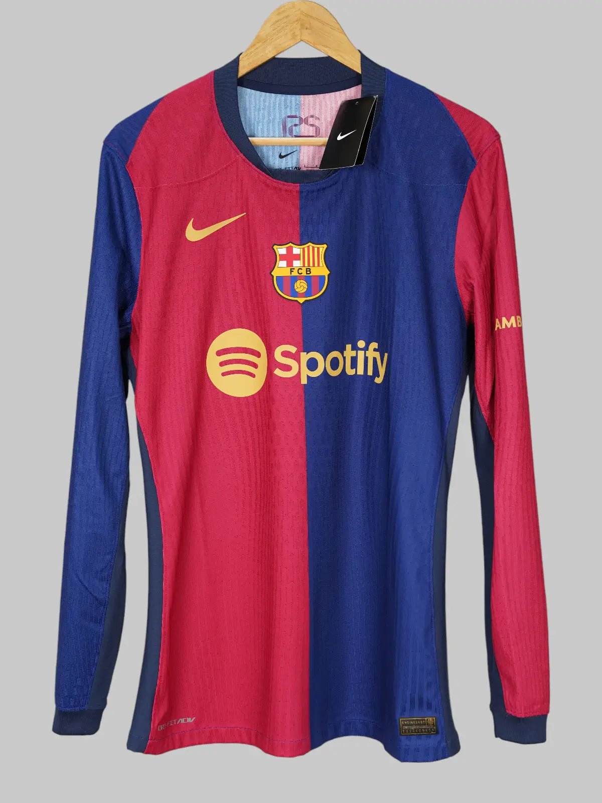 FC Barcelona Home Shirt Player Issue L/S 2024/25 Lamine Yamal 19 (L)