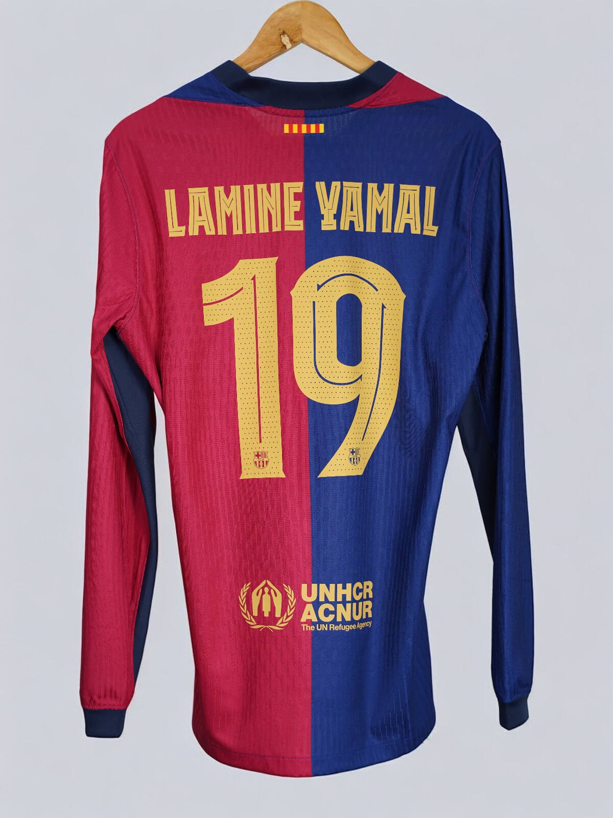 FC Barcelona Home Shirt Player Issue L/S 2024/25 Lamine Yamal 19 (L)