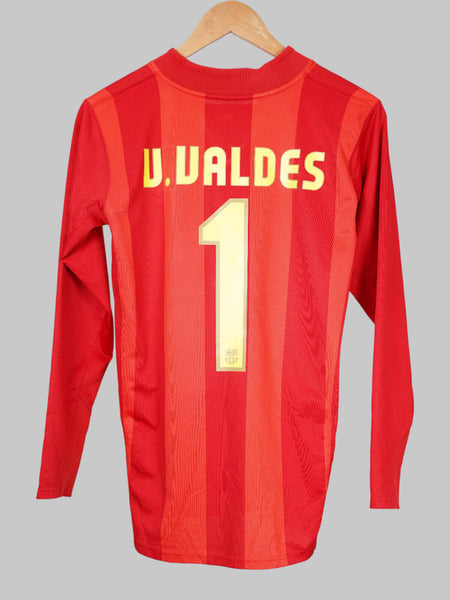 2007/08 Barcelona Valdés #1 Third Shirt (XL Kids) Nike