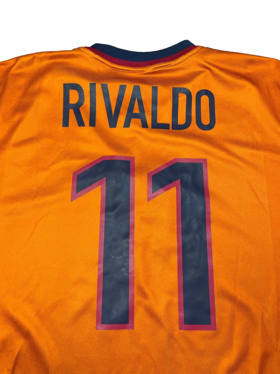 FC Barcelona Third Shirt 1998/99 Rivaldo #11 - 9/10 - L