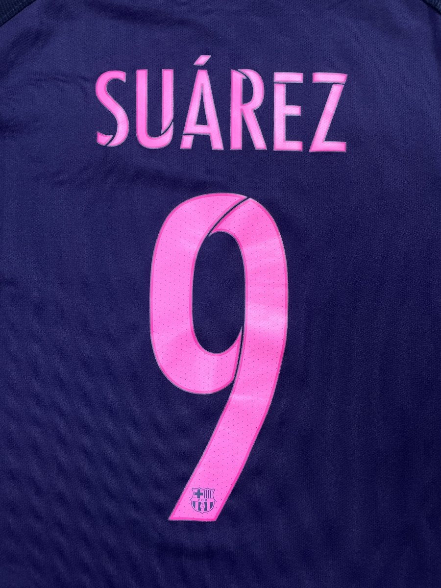 FC Barcelona Third Shirt 2016/17 Suarez #9 - 9/10 - XL Kids