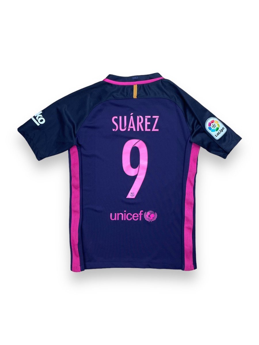 FC Barcelona Third Shirt 2016/17 Suarez #9 - 9/10 - XL Kids