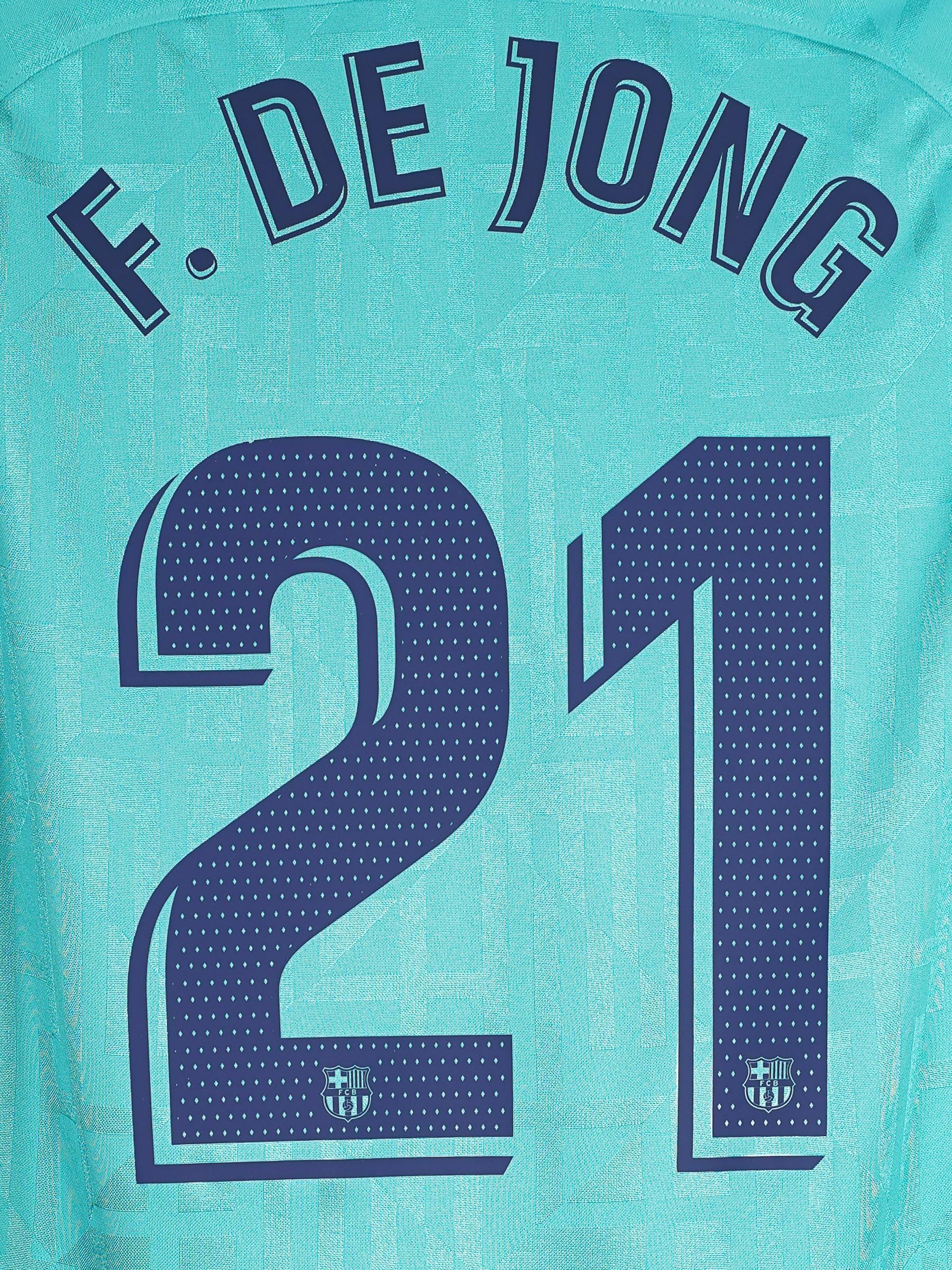 2019/20 Barcelona de Jong #21 Third Shirt (M) Nike | First11