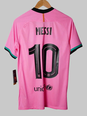 FC Barcelona Tercera Camiseta 2020/21 Messi 10 BNWT (S)