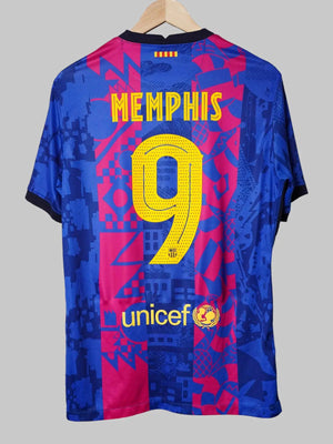 FC Barcelona Tercera Camiseta 2021/22 Memphis 9 (L)