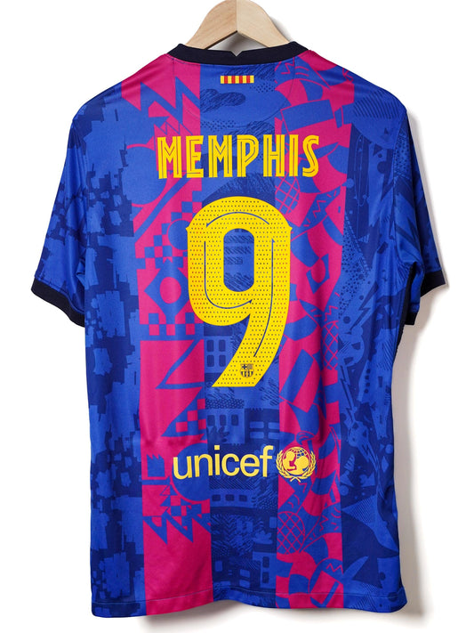 FC Barcelona Third Shirt 2021/22 Memphis 9 (L)