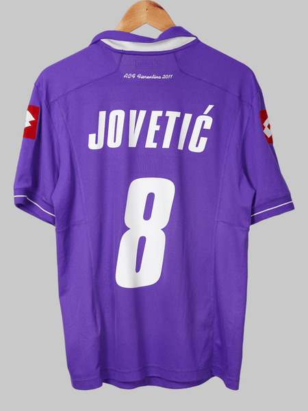 2011/12 Fiorentina Jovetić #8 Home Shirt (L) Lotto | First11
