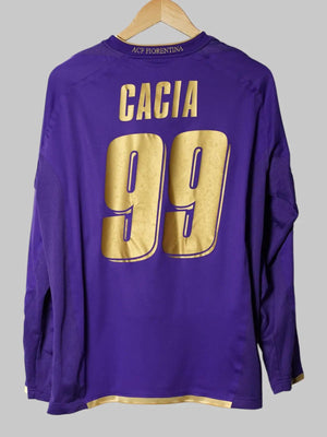 Fiorentina Home Shirt L/S 2007/8 Cacia 99 (L)
